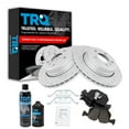 thumbnail image 1 of TRQ Performance Rotor & Brake Pad Ceramic Rear Left Right Kit w/Fluids for BMW BKA21482 Fits select: 2004-2010 BMW X3, 1 of 6