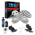 thumbnail image 1 of TRQ Performance Rotor & Metallic Brake Pad Front & Rear Kit w/Chemicals BKA16665, 1 of 4