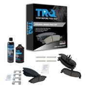 TRQ Front & Rear Brake Pads Brake Chemical Kit Ceramic Fits 2006-2010 Jeep Commander 2005-2010 Grand Cherokee