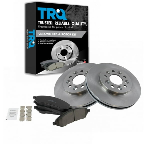 TRQ Posi Ceramic Brake Pad & Rotor Front Kit Fits Select Ford Freestar Monterey
