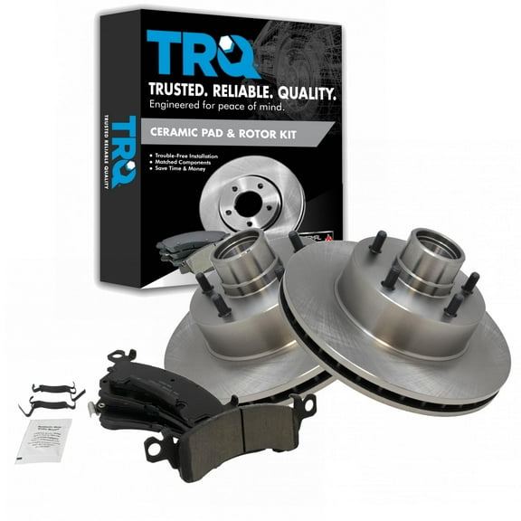 TRQ Posi Ceramic Brake Pad & Rotor Kit Front Fits Select Chevy Pontiac Buick Olds