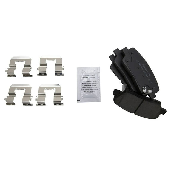 TRQ Posi Ceramic Rear Brake Pad Set fits Entourage Genesis Santa Fe Sedona BFA73099