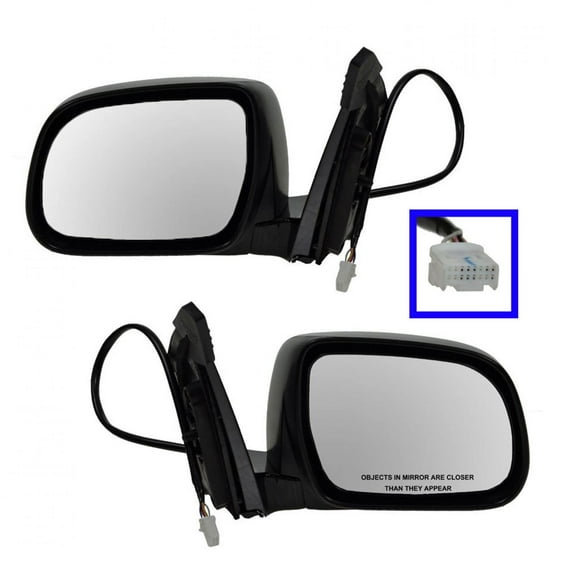 TRQ Power Heated Memory Mirror LH & RH Pair of 2 for Lexus RX330 RX350 RX400H MRA09276