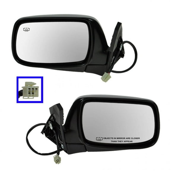 TRQ Power Heated Mirrors Pair Left LH & Right RH for Subaru Legacy Outback Baja MRA09190
