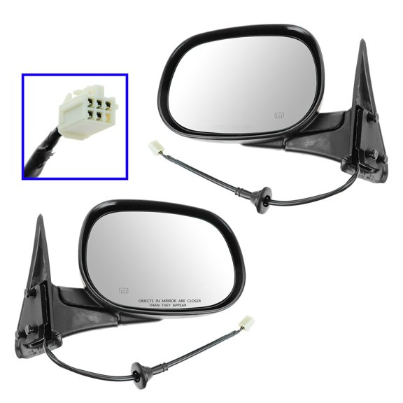 TRQ Power Heated Side View Mirrors Folding Pair Set for Dodge Ram Pickup Truck MRA09642 Fits select: 1998-2001 DODGE RAM 1500, 1998-2002 DODGE RAM 2500