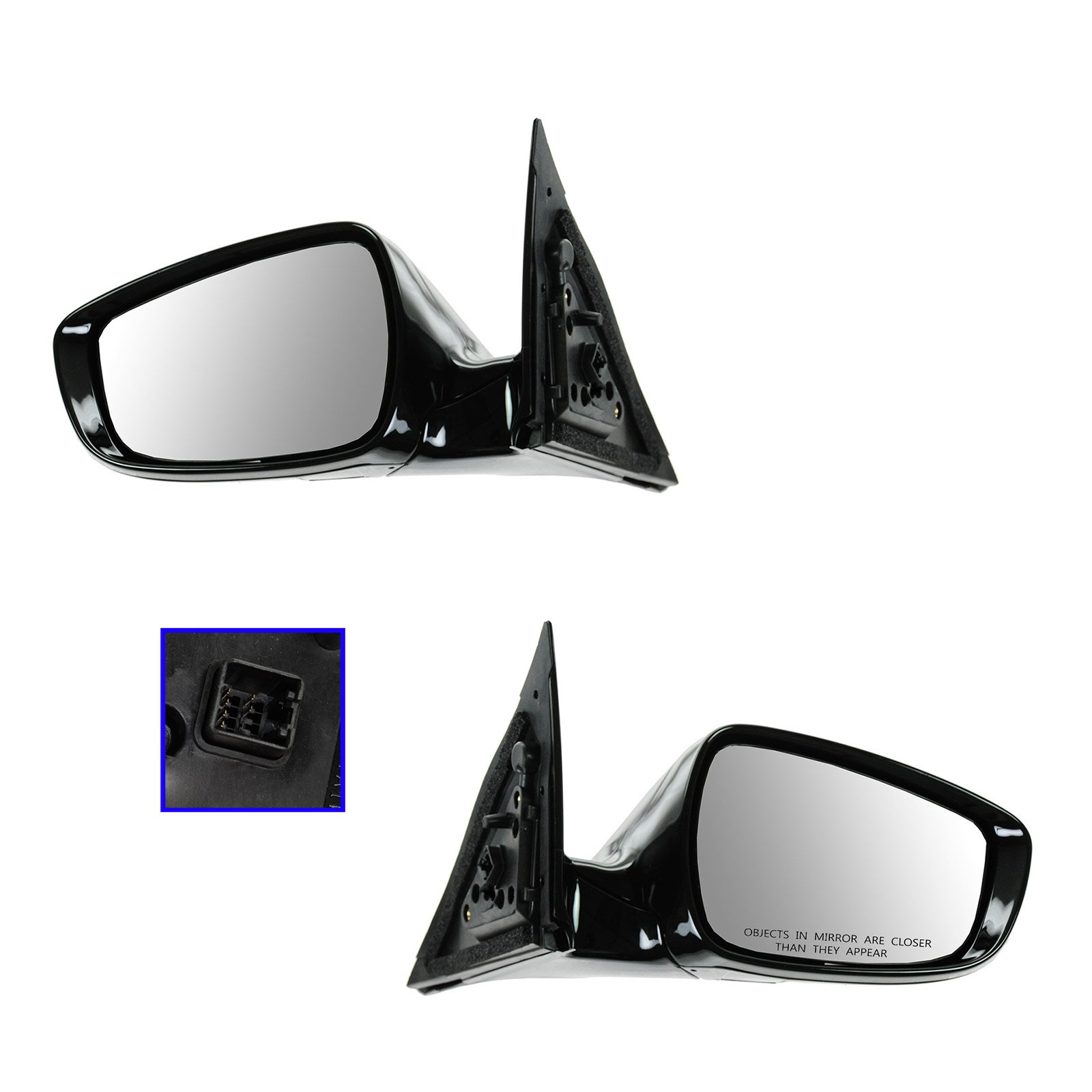 TRQ Power Heated Signal Mirror Left Right PAIR for 1213 Veloster Glass