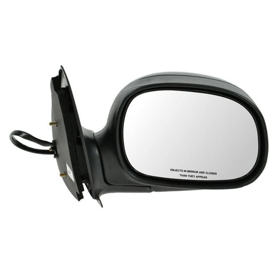TRQ Power Side View Mirror Gloss Black Passenger RH for F-Series Pickup Truck MRA05048 Fits select: 1998-2002 FORD F150, 1998-1999 FORD F250