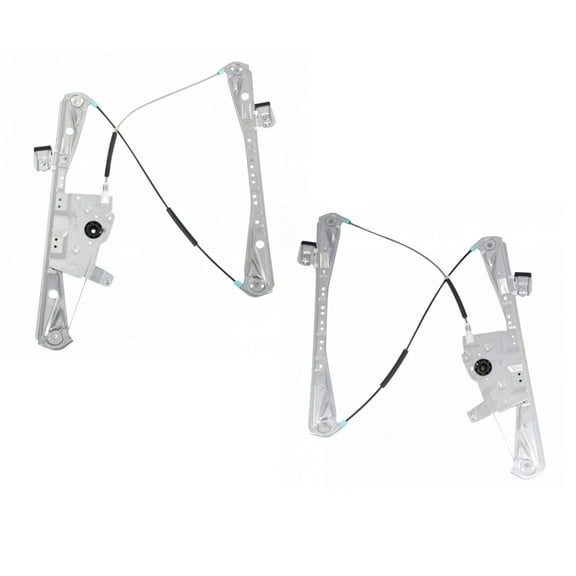 TRQ Power Window Regulator Front LH RH Pair for 03-06 Lincoln LS WRA50932