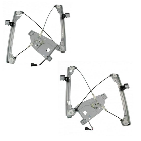 TRQ Power Window Regulator with Motor Front Pair for Chevy GMC Terrain Equinox WRA52192