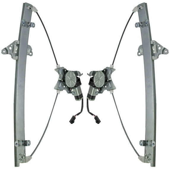 TRQ Power Window Regulators w/ Motor Front Pair Set Left LH & RH For 99-02 Quest WRA50557 Fits select: 1999-2002 NISSAN QUEST