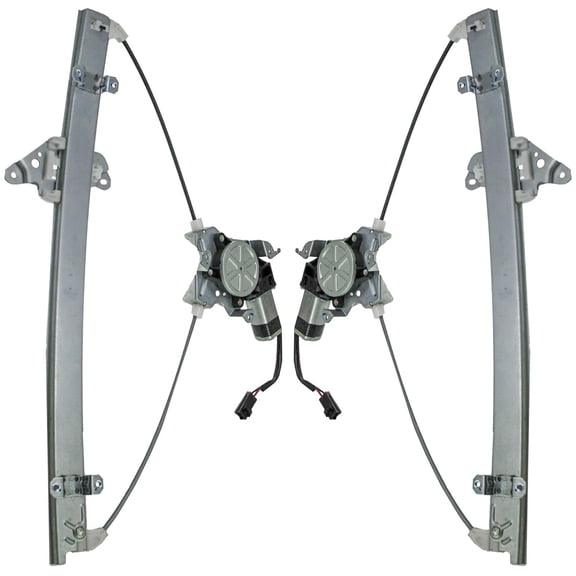 TRQ Power Window Regulators w/ Motor Front Pair Set Left LH & RH For 99-02 Quest WRA50557 Fits select: 1999-2002 NISSAN QUEST