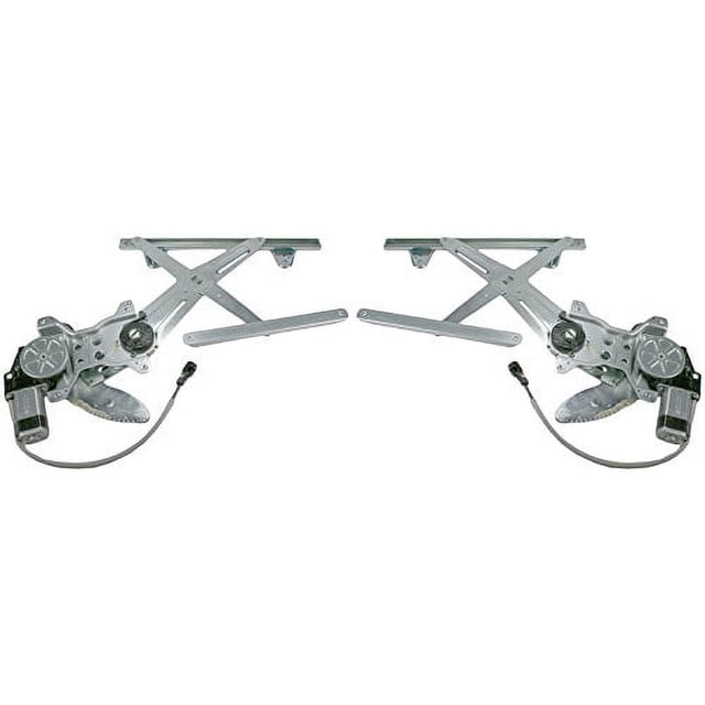 Power Rear Window Regulator TRQ Power Window Regulators w/ Motor Rear Pair Set Left & Right for 97 ...