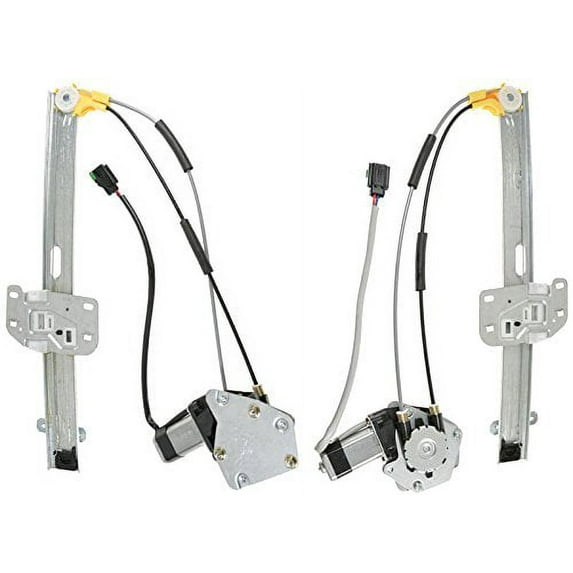 TRQ Power Window Regulators with Motor Front Pair Set UPGRADE for 97-01 Cherokee WRA50216 Fits select: 1997-2001 JEEP CHEROKEE