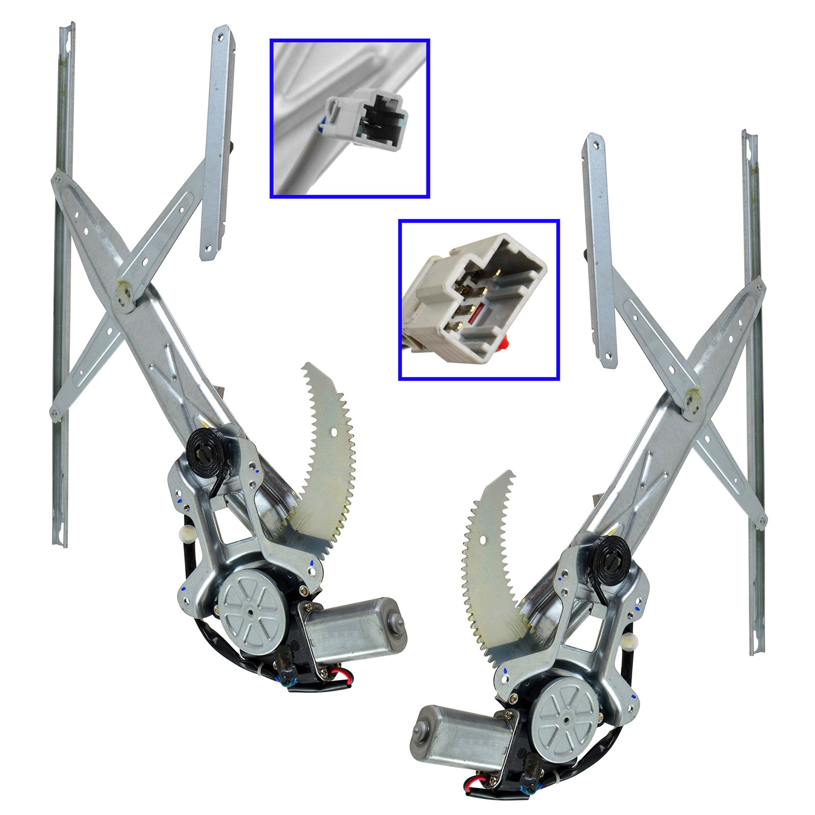 TRQ Power Window Regulators with Motor Pair for 98-02 Honda Accord ...