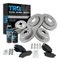 thumbnail image 1 of TRQ Premium Ceramic Brake Pad & Coated Rotor Front Rear Kit w/Fluids for Jeep BKA22949, 1 of 6