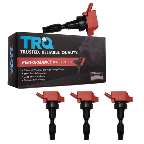 TRQ Premium High Performance Engine Ignition Coil Kit of 4 for Hyundai Kia New ICA65567 Fits select: 2016-2018 HYUNDAI TUCSON, 2016-2017 HYUNDAI VELOSTER