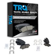 TRQ Front and Rear Brake Pad Set Ceramic Fits 2011-2016 Hyundai Elantra 2013-2014 Elantra Coupe