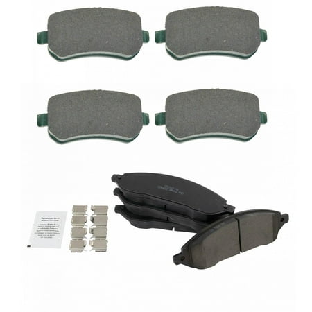TRQ Premium Posi Ceramic Brake Pad Front & Rear for 04-07 Freestar Monterey BFA12983