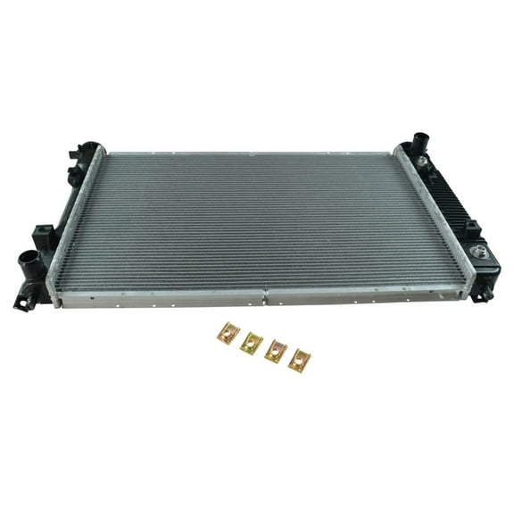 TRQ Radiator Assembly Aluminum Core Direct Fit for Torrent Terrain Equinox SUV RDA82667 Fits select: 2007-2009 SUZUKI XL7, 2008-2009 CHEVROLET EQUINOX