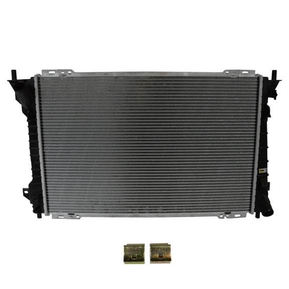 TRQ Radiator Assembly Aluminum Core Plastic Tank for Ford Lincoln Mercury 4.6L RDA82906