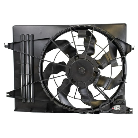 TRQ Radiator Cooling Fan Assembly for Hyundai Tucson Kia Sportage 2.4L New RFA80428
