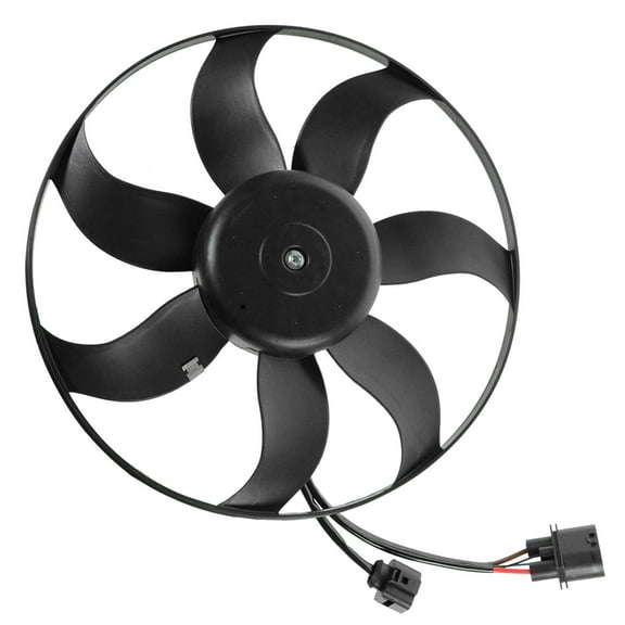 TRQ Radiator Cooling Fan Driver Side Left LH for Audi A3 VW Beetle CC Eos Golf& RFA83604