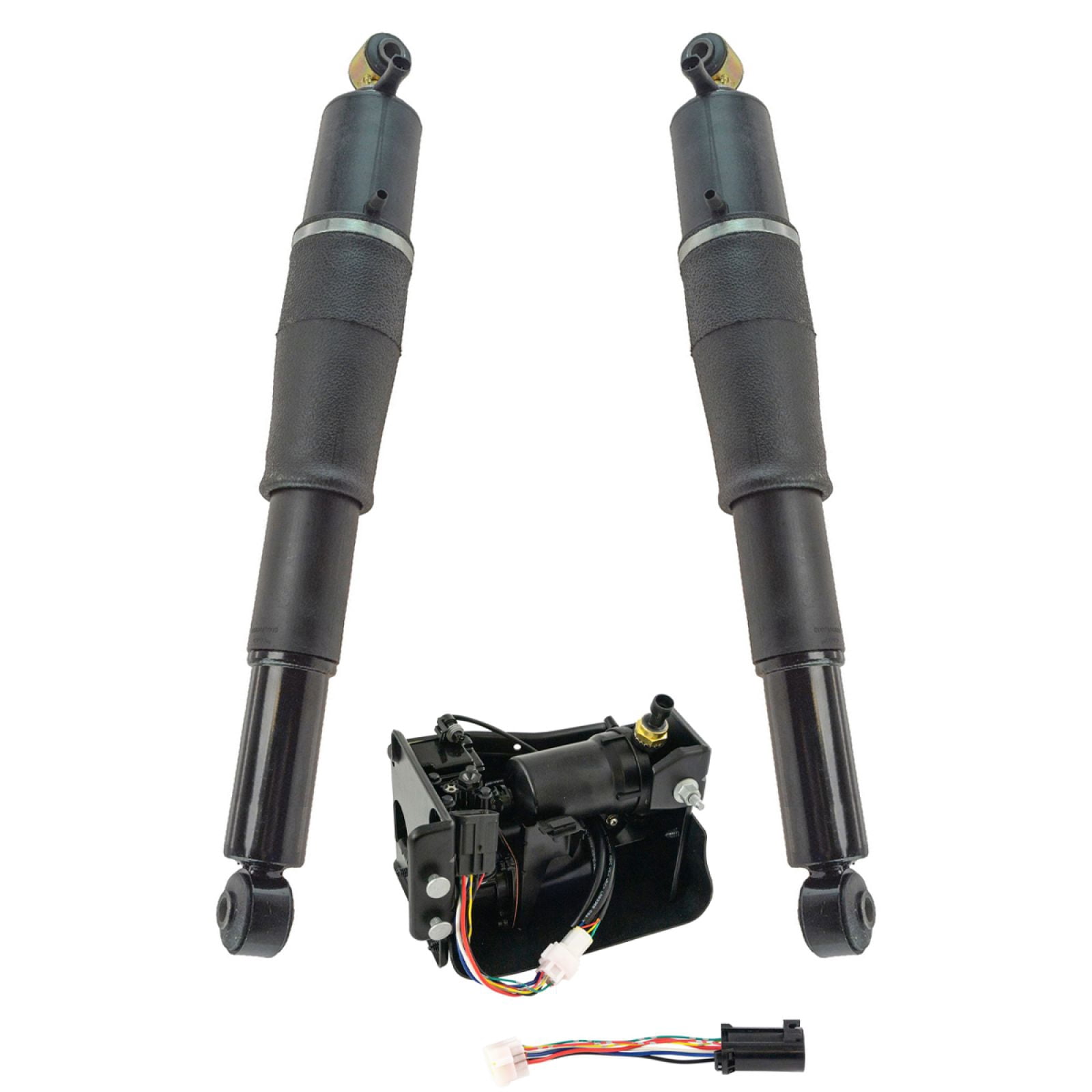 TRQ Rear Air Suspension Shock Absorber Compressor Pump Kit 3pc for ...