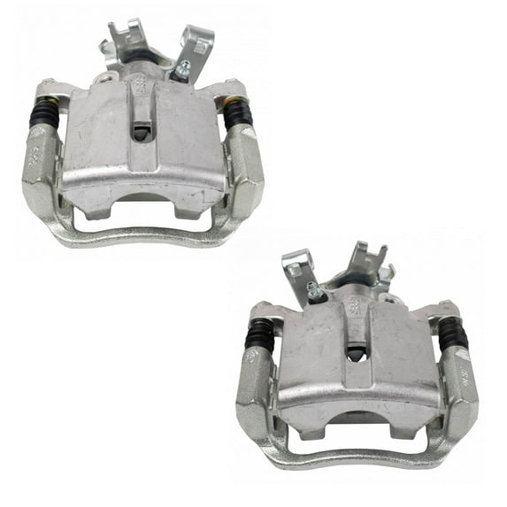 TRQ Rear Brake Caliper Set Compatible with 2005-2008 Chevrolet Cobalt 2008-2010 HHR 2004-2012 Malibu 2007-2009 Pontiac G5 2005-2010 G6 Saturn Aura 2004-2007 Ion