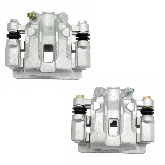 TRQ Rear Brake Caliper Set Compatible with 2006-2007 Hyundai Accent 2010-2013 Kia Forte Forte Koup Rio Rio5