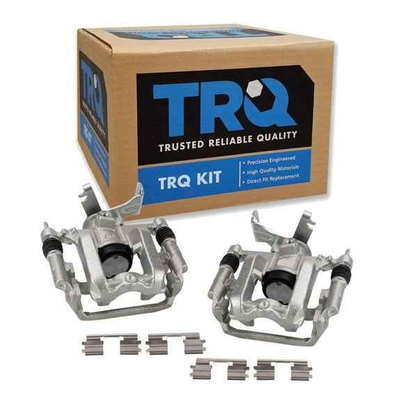 TRQ Rear Brake Caliper Set Compatible with 2013-2017 Buick Encore Chevrolet Sonic 2015-2017 Trax