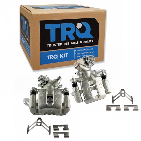 TRQ Rear Brake Caliper Set Compatible with 2013-2022 Acura ILX 2006-2015 Honda Civic
