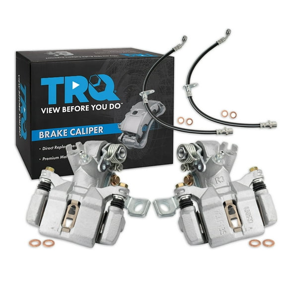 TRQ Rear Brake Caliper Set Fits 1994-2001 Acura Integra 1992-2000 Honda Civic CLA41202