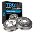 thumbnail image 1 of TRQ Rear Brake Drum Left LH & Right RH Pair Set of 2 for Honda Accord Civic FIT BRA75090, 1 of 4