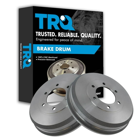 TRQ Rear Brake Drum Pair Set for Colorado Canyon i-280 i-290 i-350 Truck BRA75074