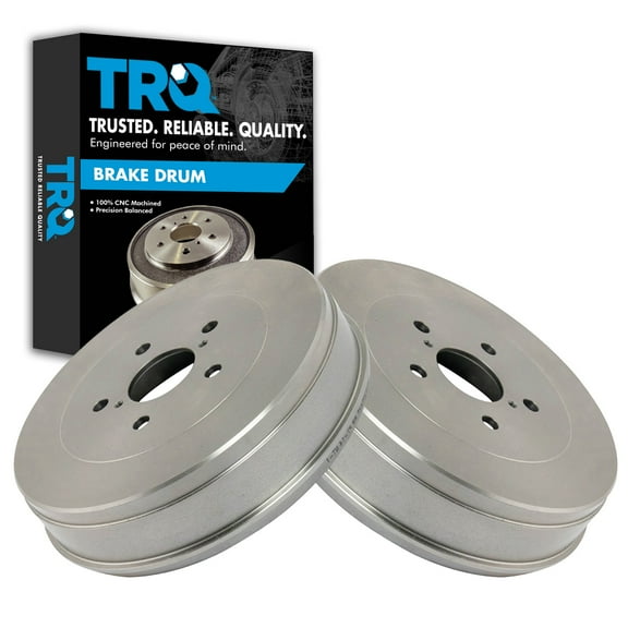 TRQ Rear Brake Drum Set Fits 2004-2015 Toyota Tacoma 5 Lug BRA75108