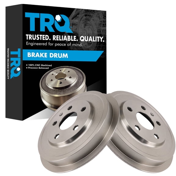 TRQ Rear Brake Drum Set Fits 2011-2012 Volkswagen