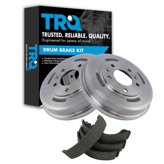 TRQ Rear Brake Drum & Shoe Kit Fits Ford Escape Mazda Tribute Mercury Mariner