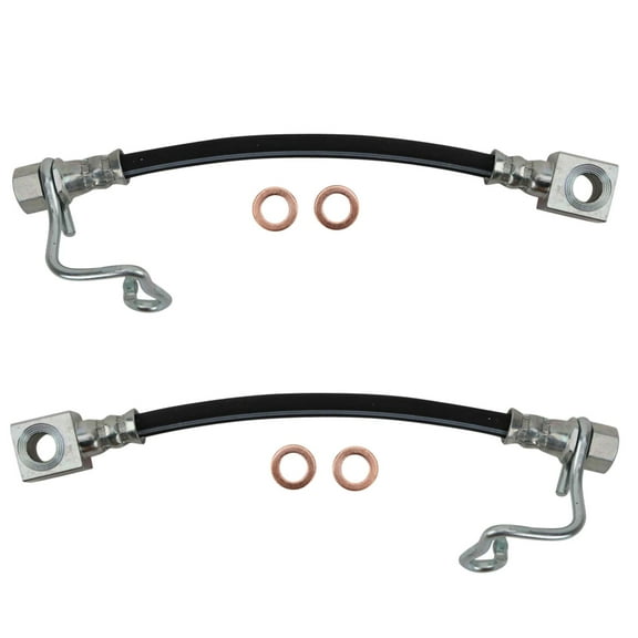 TRQ Rear Brake Hose Set BLA63883 Fits Select 2011-2013 Ram 2500 , 2011-2012 Ram 3500 , 2003-2010 Dodge Ram 2500 , 2003-2010 Dodge Ram 3500