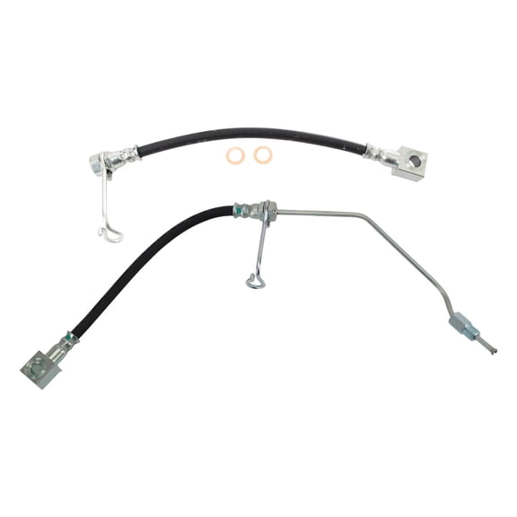 TRQ Rear Brake Hose Set Fits 2001-2002 Dodge Ram 2500 Ram 3500