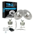 thumbnail image 1 of TRQ Rear Brake Pad & Rotor Kit Brake Caliper Brake Hose Brake Pads Brake Rotor Semi-Metallic Fits Select 2009-2012 Ford Fusion Lincoln MKZ 2009-2011 Mercury Milan, 1 of 4