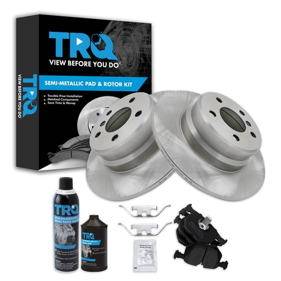TRQ Rear Brake Pad & Rotor Kit BKA35081 Fits Select 2000-2006 BMW X5