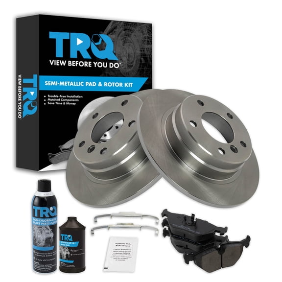 TRQ Rear Brake Pad & Rotor Kit BKA35089 Fits Select 1992-1998 BMW 318i , 1992-1997 BMW 318is , 1998-1999 BMW 323i , 1992-1995 BMW 325i , 1996-1998 BMW 328i , 1996-1999 BMW 328is