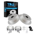 thumbnail image 1 of TRQ Rear Brake Pad & Rotor Kit Brake Caliper Brake Pads Brake Rotor Semi-Metallic Premium G-Coated Fits Select 2004-2007 Toyota Highlander, 1 of 4