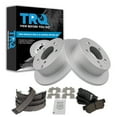 thumbnail image 1 of TRQ Rear Brake Pad & Rotor Kit Brake Pads Brake Rotor Parking Brake Shoe Set Semi-Metallic Fits Select 2001 Hyundai XG300 2002-2005 XG350 2006 Kia Optima, 1 of 4