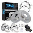 thumbnail image 1 of TRQ Rear Brake Pad & Rotor Kit Brake Caliper Brake Hose Brake Pads Brake Rotor Ceramic Fits Select 2008-2011 Chrysler Town & Country Dodge Grand Caravan 2009-2011 Volkswagen Routan, 1 of 4