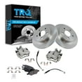 thumbnail image 1 of TRQ Rear Brake Pad & Rotor Kit Brake Caliper Brake Hose Brake Pads Brake Rotor Semi-Metallic Fits Select 2004-2012 Chevrolet Malibu 2005-2010 Pontiac G6 2007-2009 Saturn Aura, 1 of 4