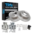 thumbnail image 1 of TRQ Rear Brake Pad & Rotor Kit Brake Caliper Brake Pads Brake Rotor Ceramic Solid Fits Select 2002-2003 Honda Civic, 1 of 6