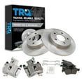 thumbnail image 1 of TRQ Rear Brake Pad & Rotor Kit Brake Caliper Brake Pads Brake Rotor Ceramic Solid Fits Select 2004-2005 Mazda 3, 1 of 6