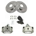thumbnail image 1 of TRQ Rear Brake Pad & Rotor Kit Brake Caliper Brake Pads Brake Rotor Ceramic Solid Fits Select 2006-2007 Buick Terraza 2006-2008 Chevrolet Uplander Saturn Relay, 1 of 5