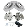thumbnail image 1 of TRQ Rear Brake Pad & Rotor Kit Brake Caliper Brake Pads Brake Rotor Ceramic Solid Premium G-Coated Fits Select 2006-2008 Mazda 3, 1 of 6